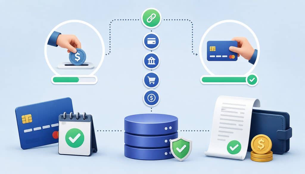 Deposit and final payment transaction ID tracking illustration